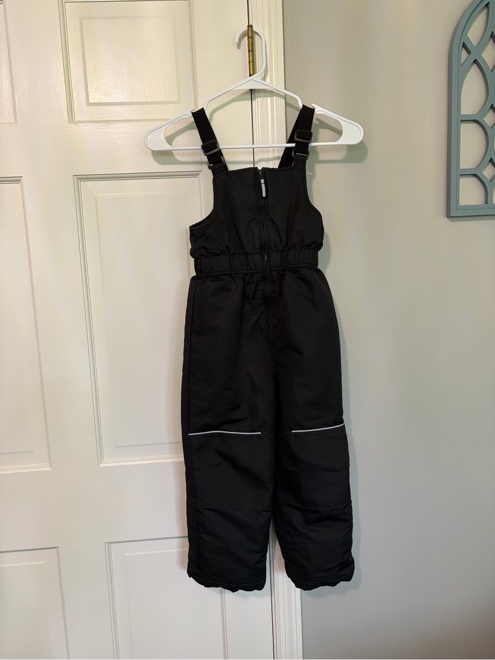 Swiss Tech Black Insulated Kids Snow Bib Overalls